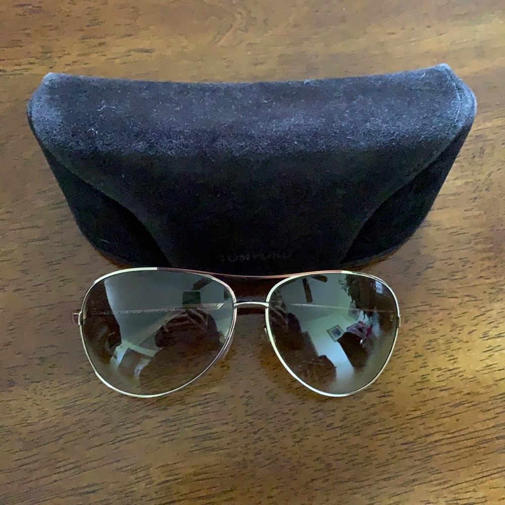Authentic Tom Ford Charles unisex aviator sunglasses